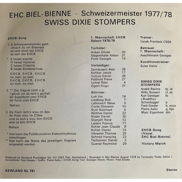 Vinyl Single EHCB-Song 1977/78 – Bild 2